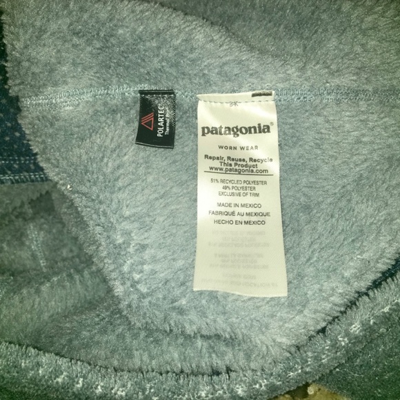 Patagonia shadow blue Re-tool snap T fleece pullover - Picture 8 of 16